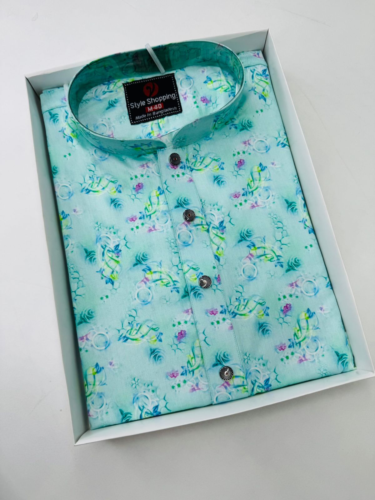 Men’s Cotton Screen Print Panjabi (EDP-1277)