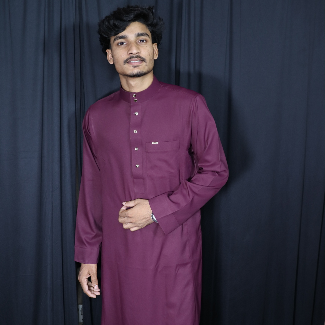 China butterfly stitch arabiyan jubba D1-CB103