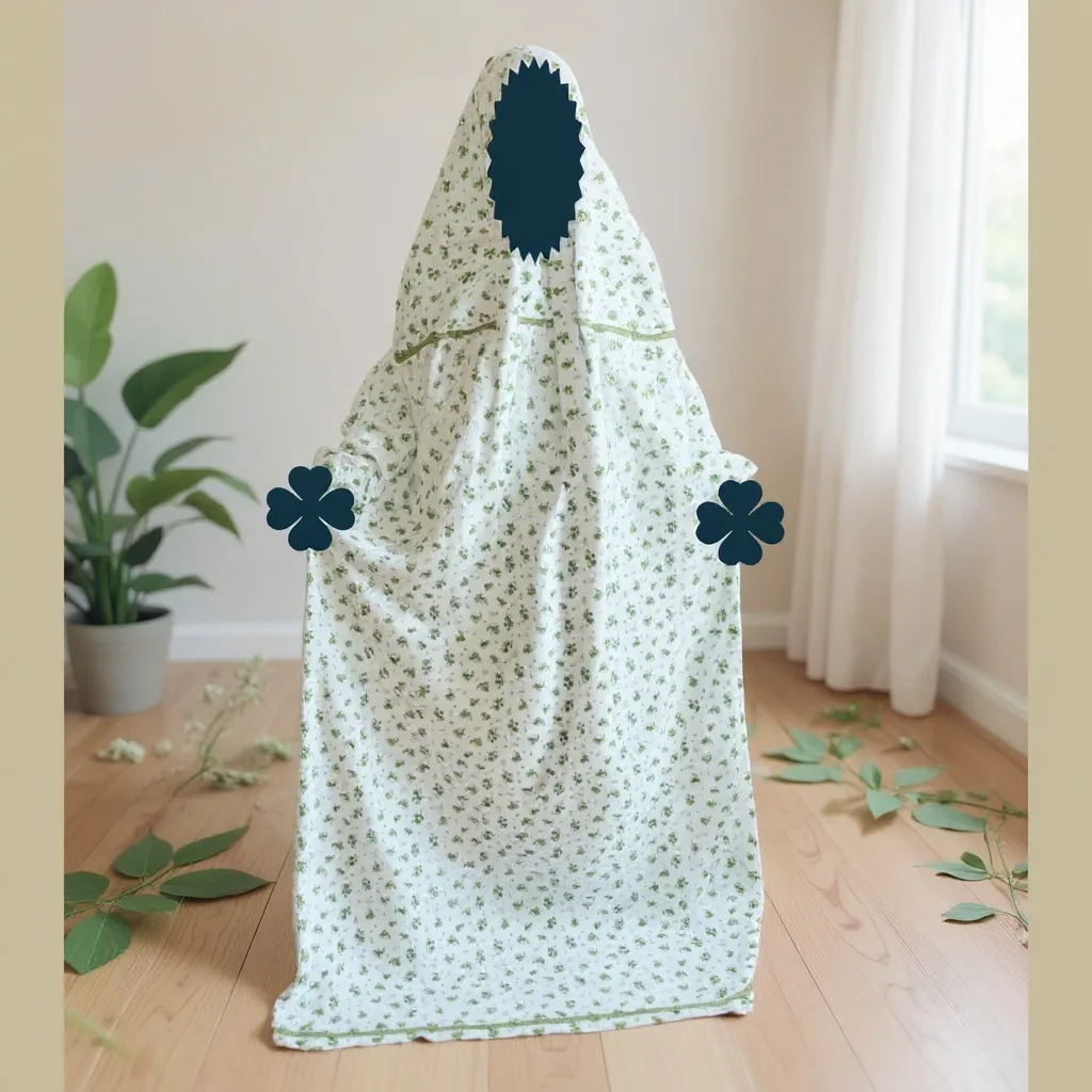 Full Long Nikabi Salat Hijab D-CF107
