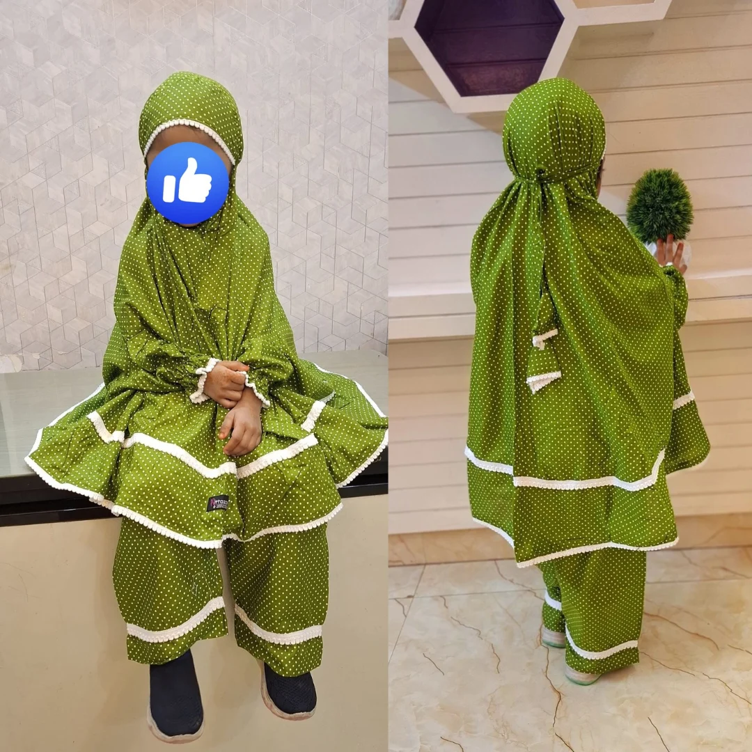 D-Cotton Master Kids Khimar set for 1 or 2