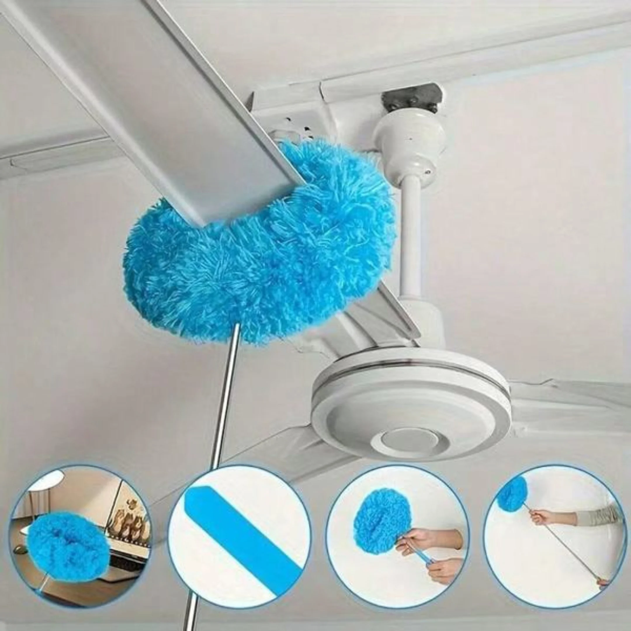 D-Extendable Microfiber Ceiling Fan Cleaning Duster