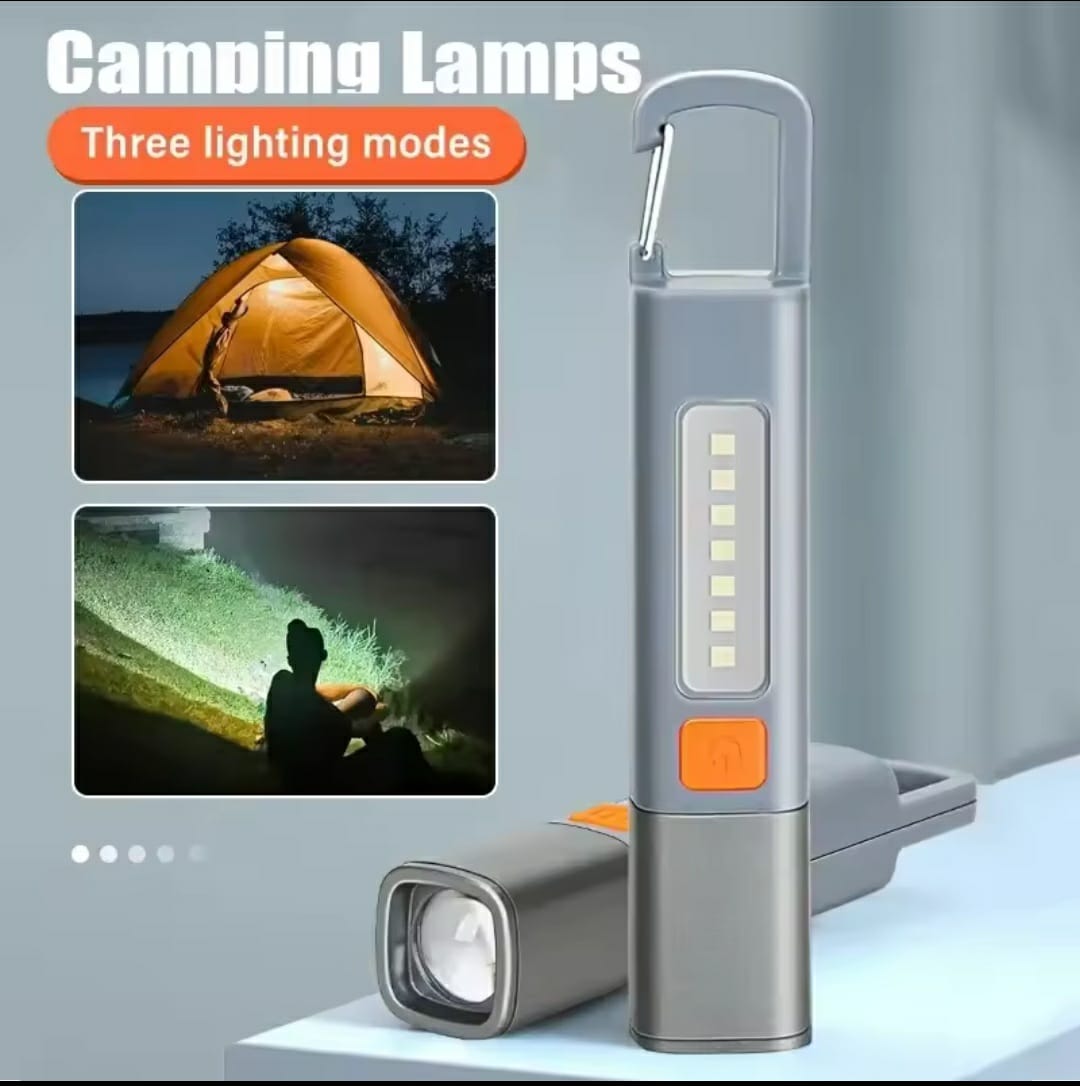 Hot Sale High Power LED Portable Multifunction Cob Zoomable USB Rechargeable Waterproof Mini Light Torch Flashlight (EDP-3059)