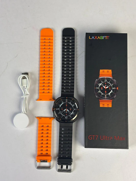 GT7 ULTRA MAX Smart Watch with Two 2 Straps Band Wireless Charging (EDP-2890)
