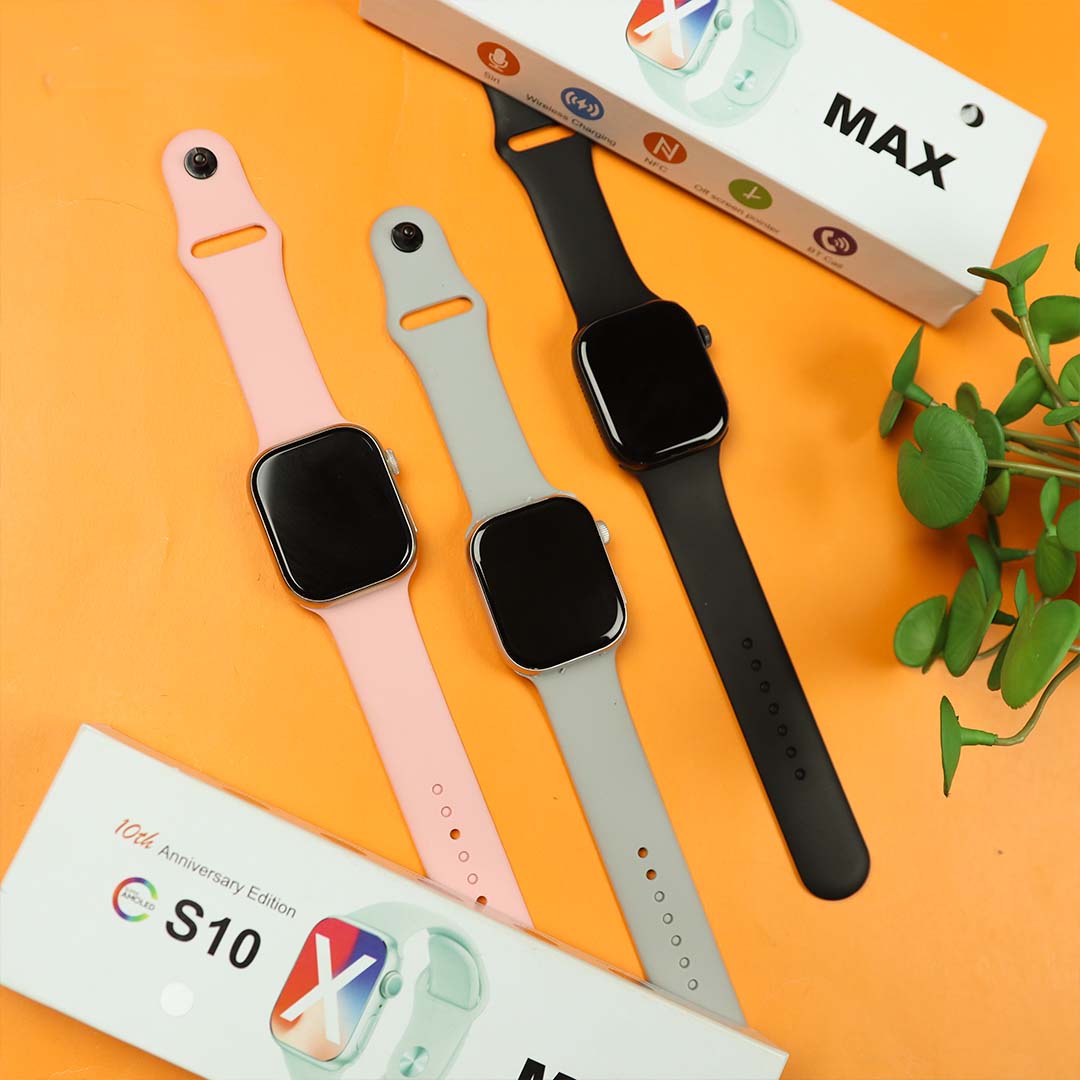 S10 Max Laxasfit Smart Watch 2.29" AMOLED Display NFC Series 10 Bluetooth Smart Watch (EDP-3345)