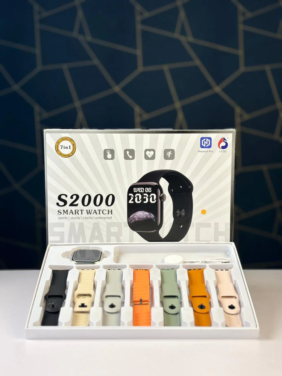 S2000 Smart Watch – 7-in-1 Full Touch Bluetooth Calling Fitness Tracker with Multi-Sport Modes & Health Monitoring (Unisex) (EDP-2941)