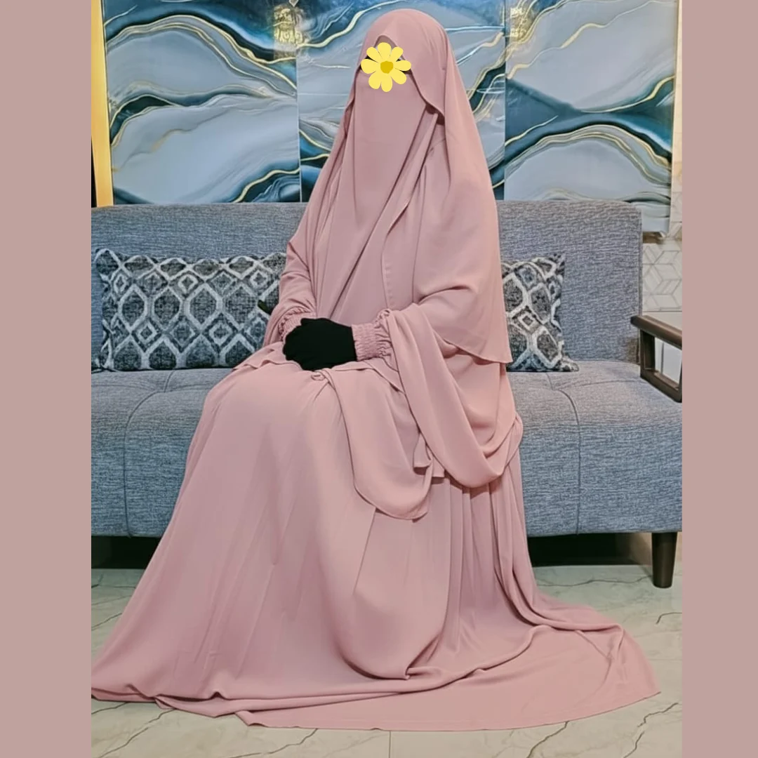 Cherry Fabrics Hoodie Hijab, Nose Niqab & Burkha Set D-Muttaki101