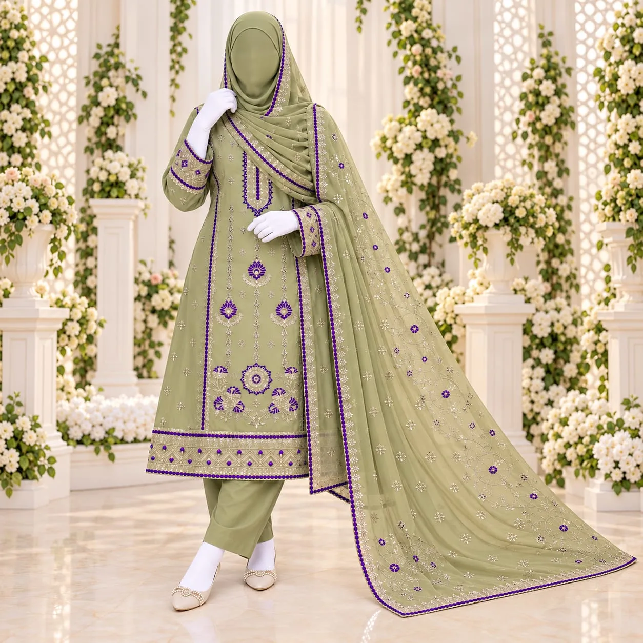 VIP Georgette Party Three Piece - VGP104