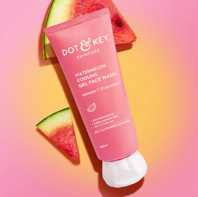 Dot & Key Watermelon Cooling Gel Face Wash With Vitamin C & Cucumber 100ml (EDP-3496)