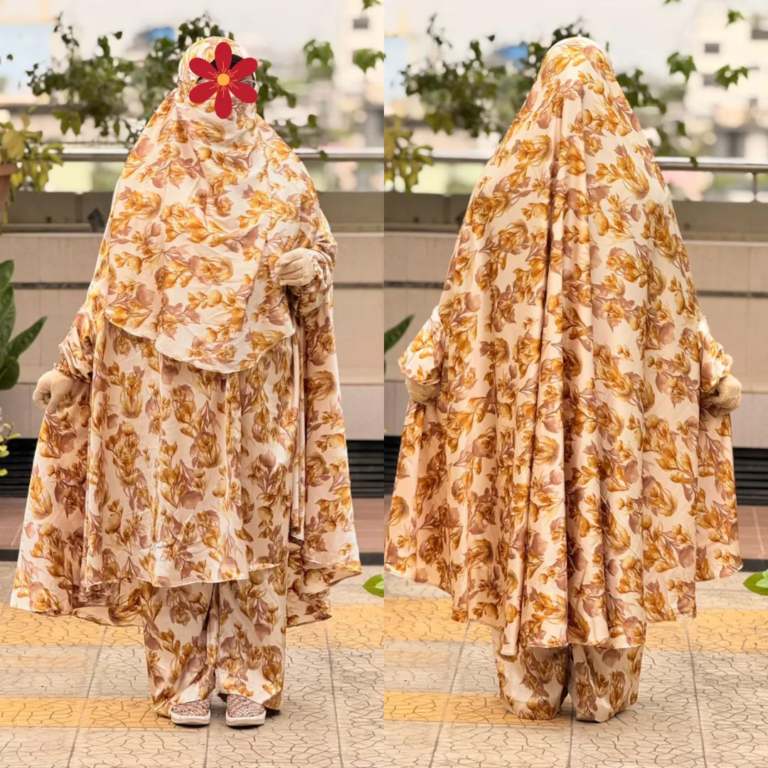 Royel Silk Fabric Khimar Set D-RS101