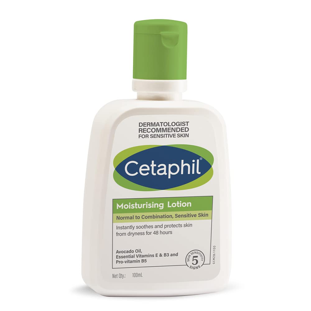 Cetaphil Moisturizing Lotion 100ml for Normal to Combination, Sensitive Skin (EDP-3477)