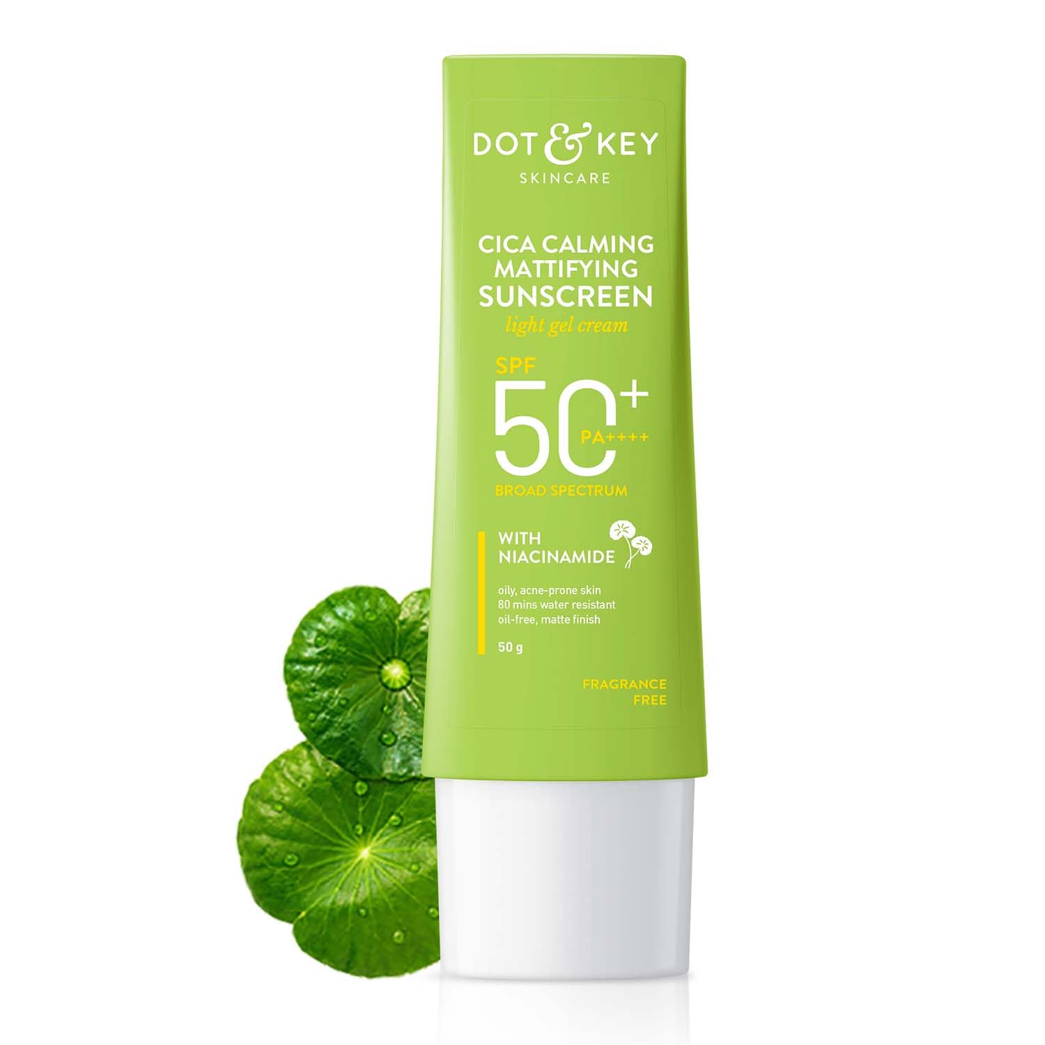 Dot & Key CICA Calming Mattifying Sunscreen SPF 50 PA++++ 50gm | India (EDP-3487)