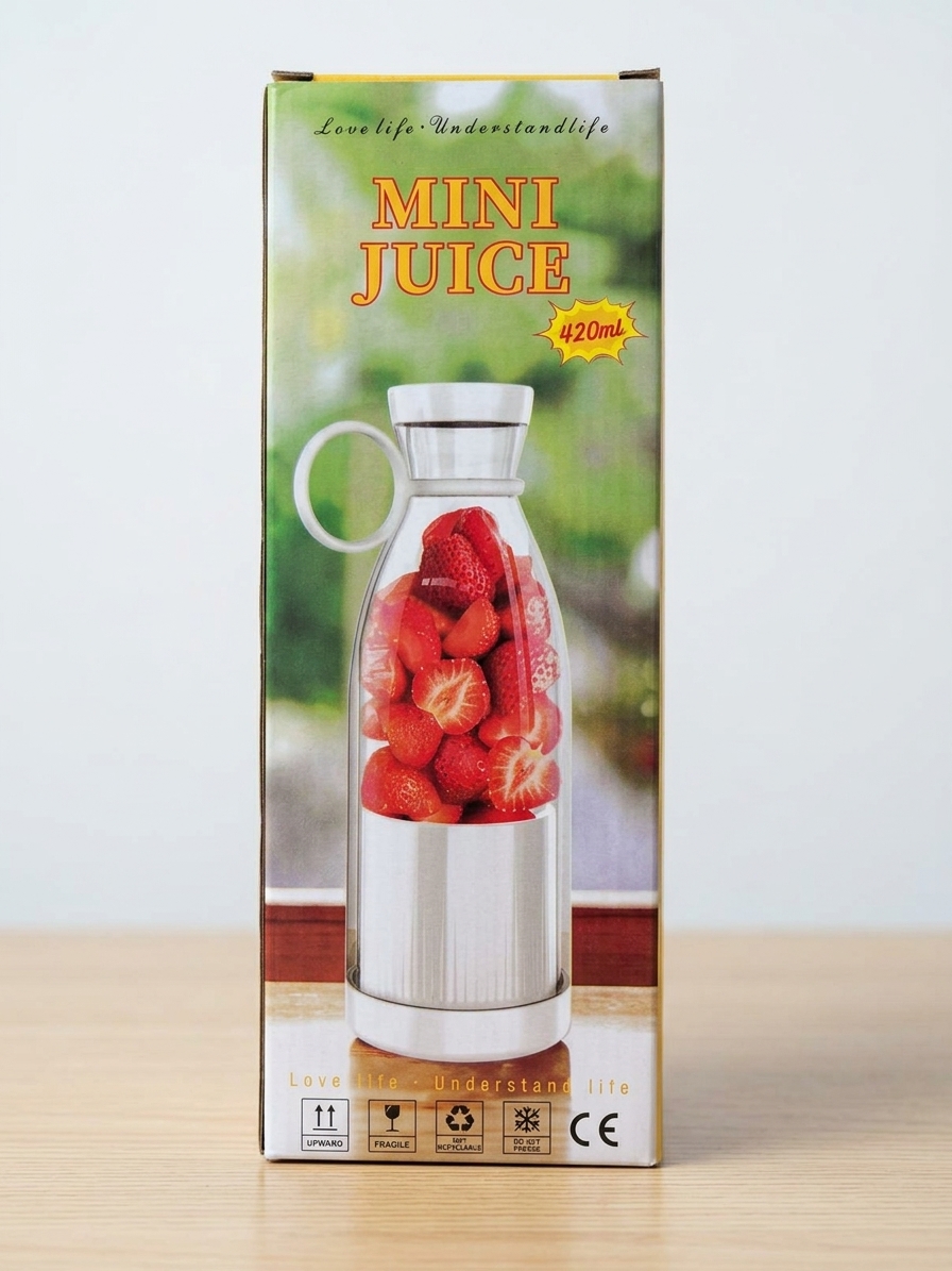 Portable Mini Juicer Blender (420ml) – Fresh Juice Anytime, Anywhere! (EDP-3654)