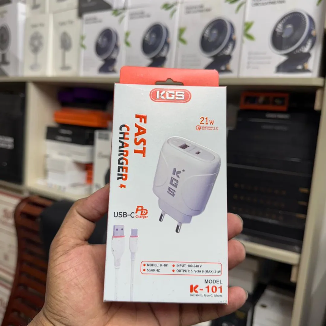 D-ফাস্ট চার্জার 21W With 6 Month Guarantee
