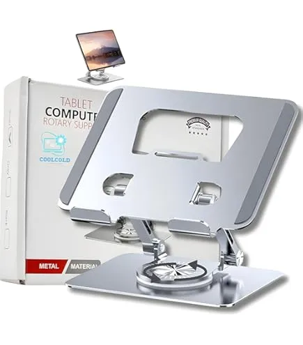 Tablet Stand Foldable Aluminium Tablet Stand Tablet Holder For iPad Pro Stand 360° Rotation (EDP-3229)