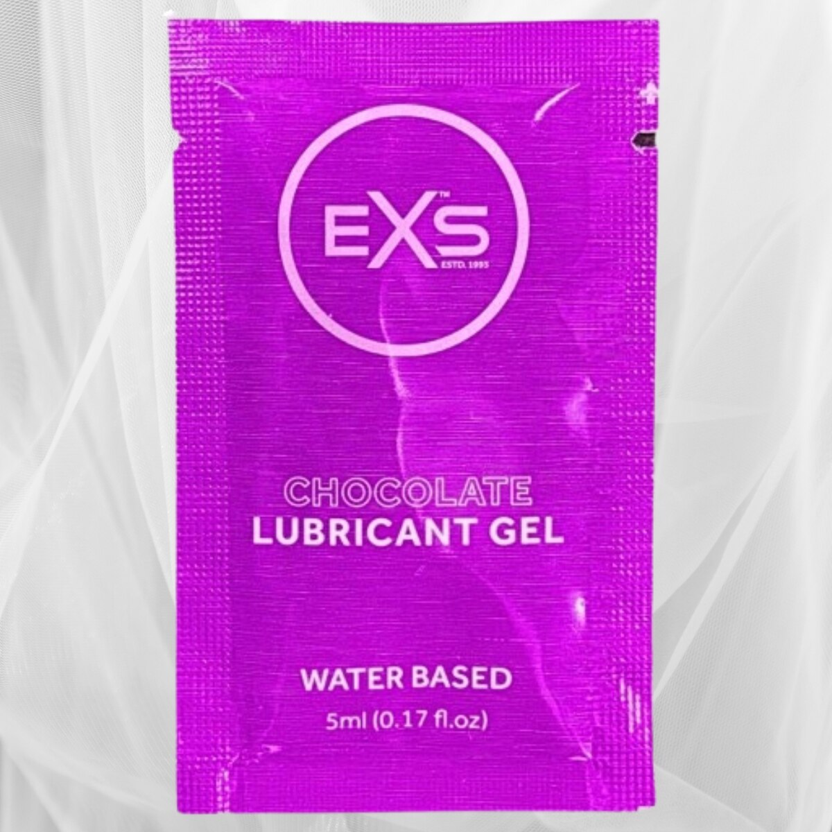 EXS Lubricant - Chocolate Flavored Water Based Lubricant 5ml x 4 Pouch - Travel/Honeymoon Pack