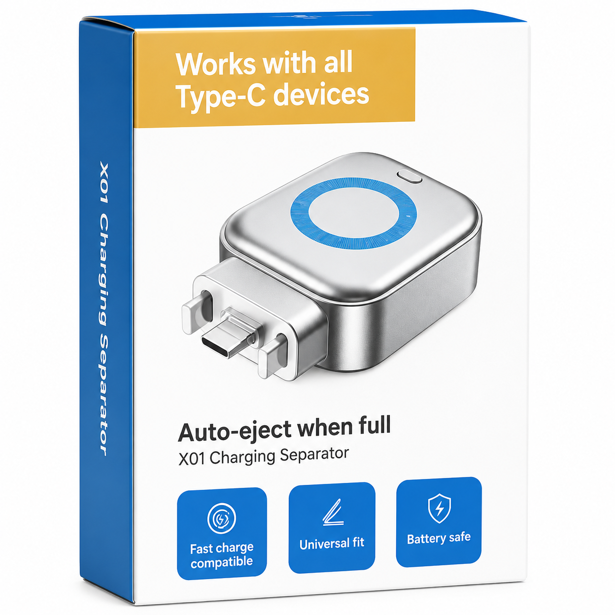 Auto Power-Off Fast Charging Adapter Auto Eject (EDP-3577)