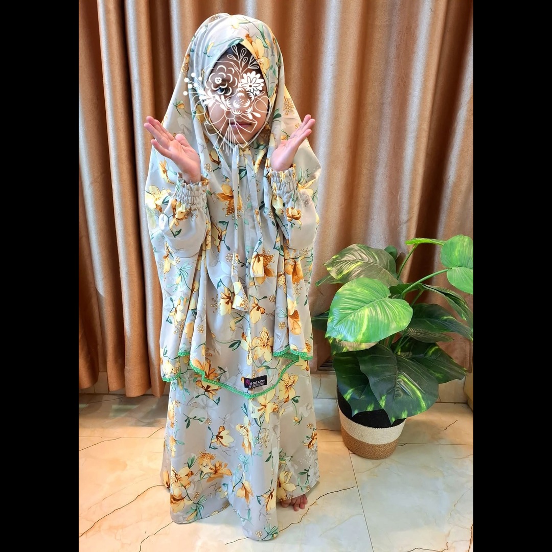 D-Master Kids Cherry Khimar Set For Age 3 Or 4