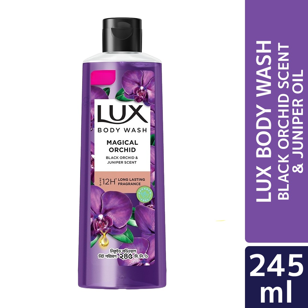 Lux Body Wash Magical Orchid 245ml Black Orchid Scent & Juniper Oil Liquid Body wash | Bangladesh (EDP-2464)