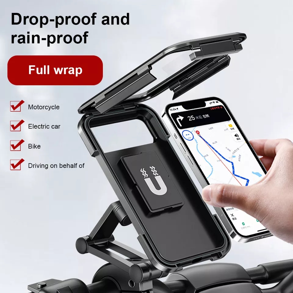 Newfangled - Cycle/Bike/Motorcycle handle Smart Mobile Phone Holder Bike Mobile Holder - Sports & Outdoors - Modern and Trendy (EDP-3033)