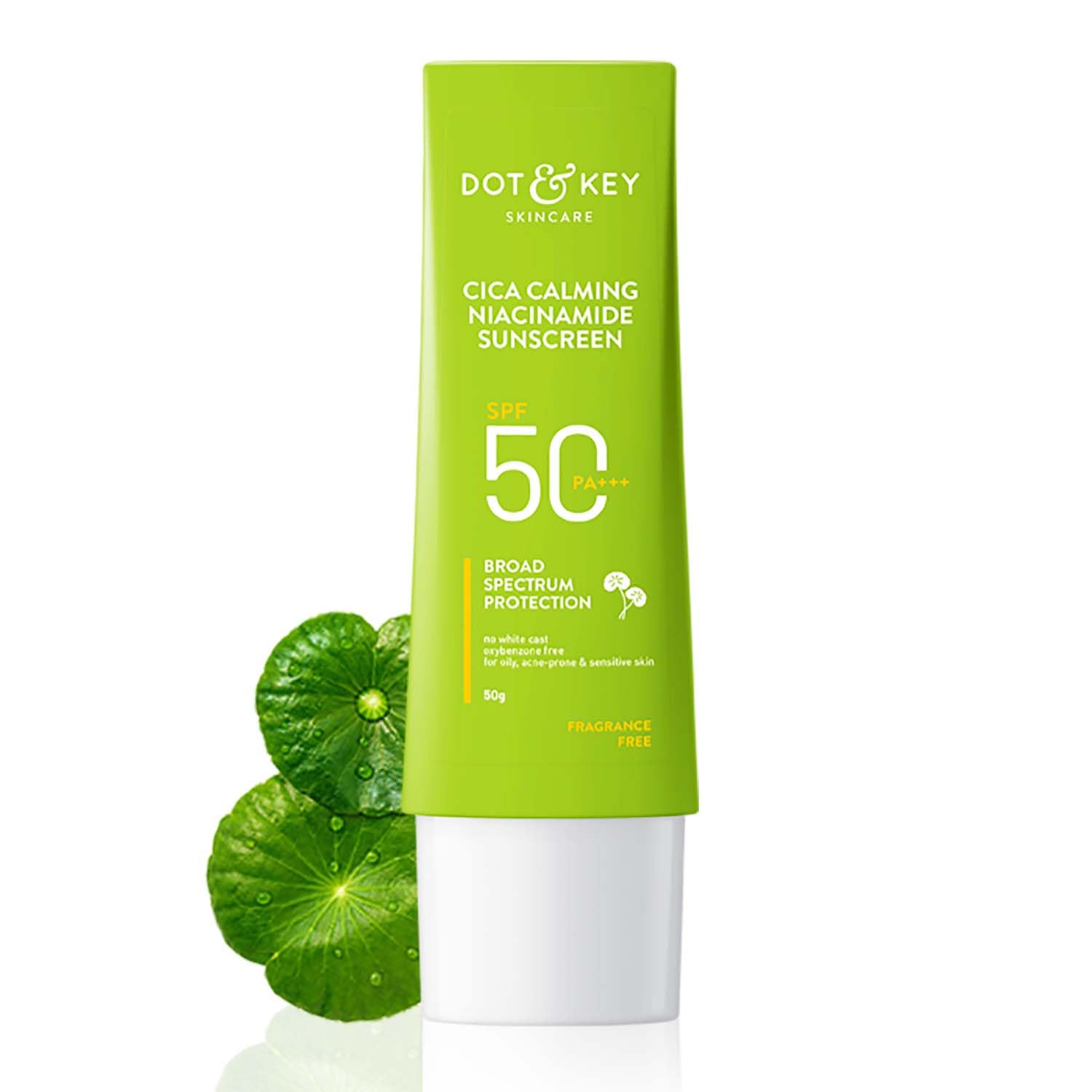 Dot & Key CICA Calming Niacinamide Sunscreen 50gm SPF50+ PA+++ 80g | India (EDP-3488)