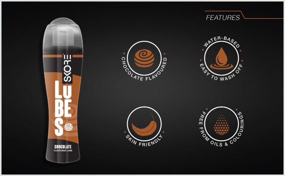 Skore Lubes - Chocolate Flavor Lubricant Gel 50ml (Made in India)