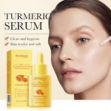 BIOAQUA Turmeric Facial Serum 30ml Anti-Oxidation Soothing Acne Skin Hyaluronic Acid Control Oil Moisturizing Face Skin (E-2251)