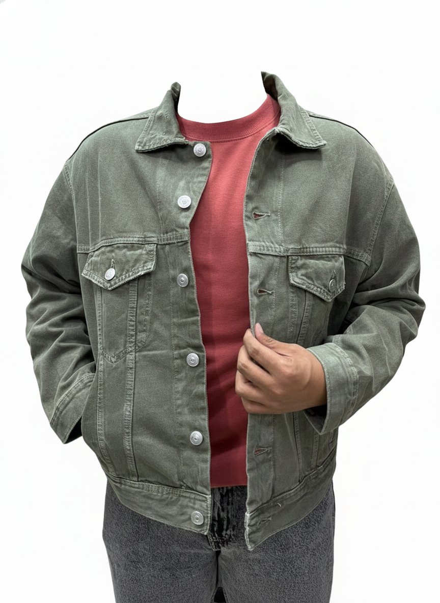 crop oversized jacket (EDP-3249)
