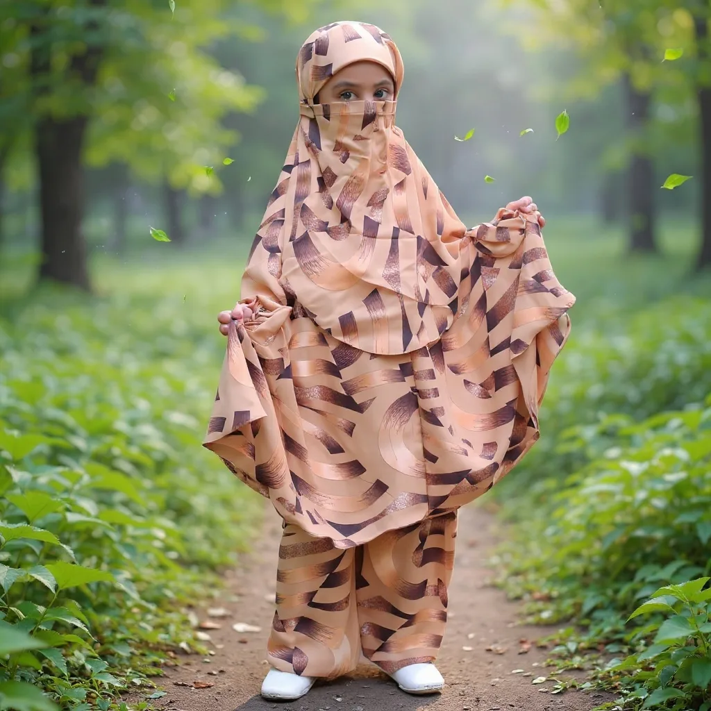 Kids Cherry Khimar Set D-KCKS122
