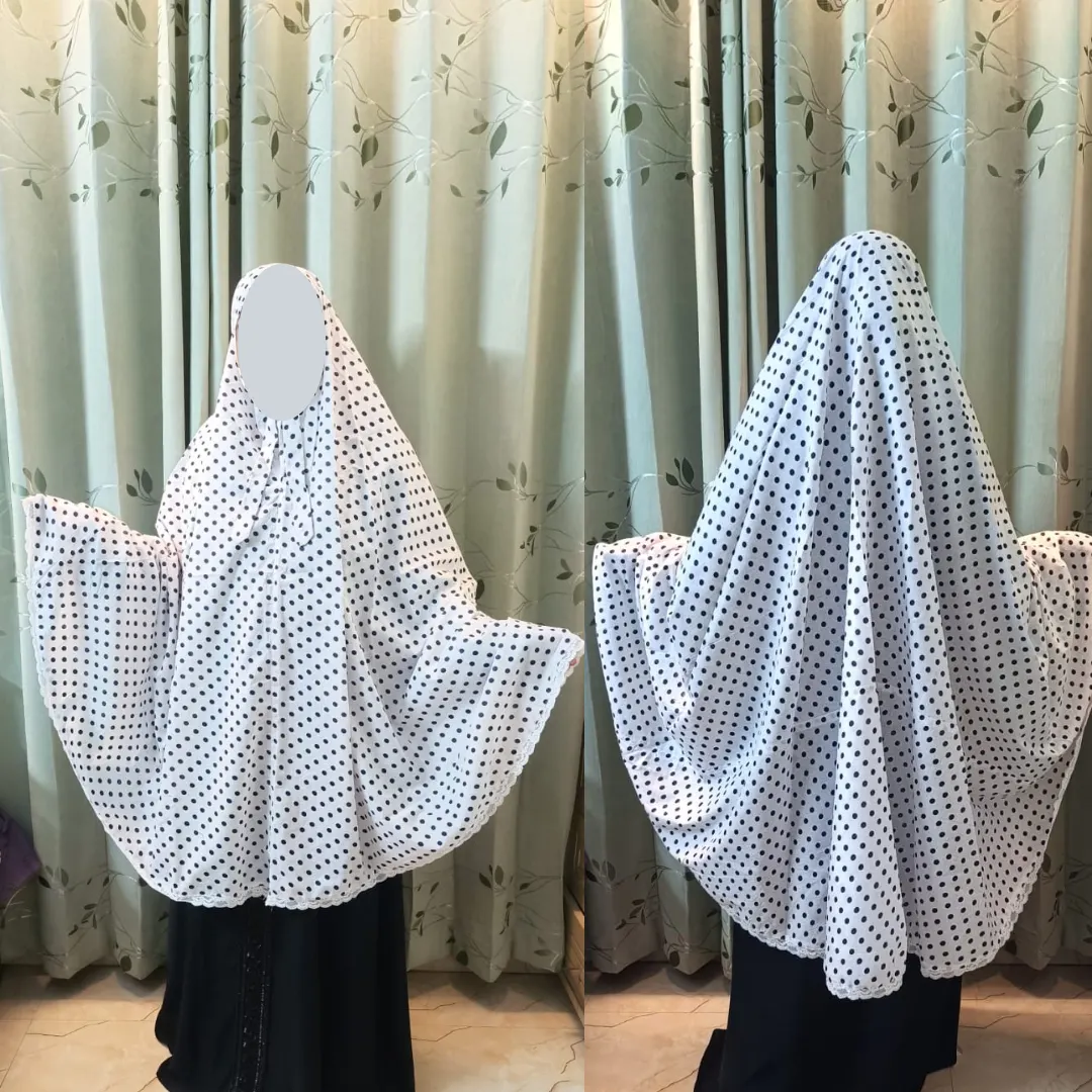 Cotton Semi Long Salat Hijab D-SH102