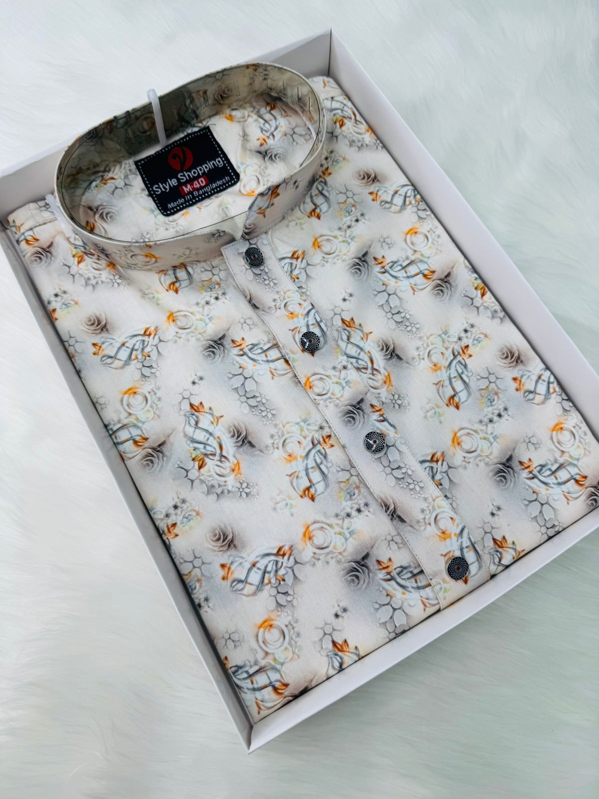 Men’s Cotton Screen Print Panjabi (EDP-1279)