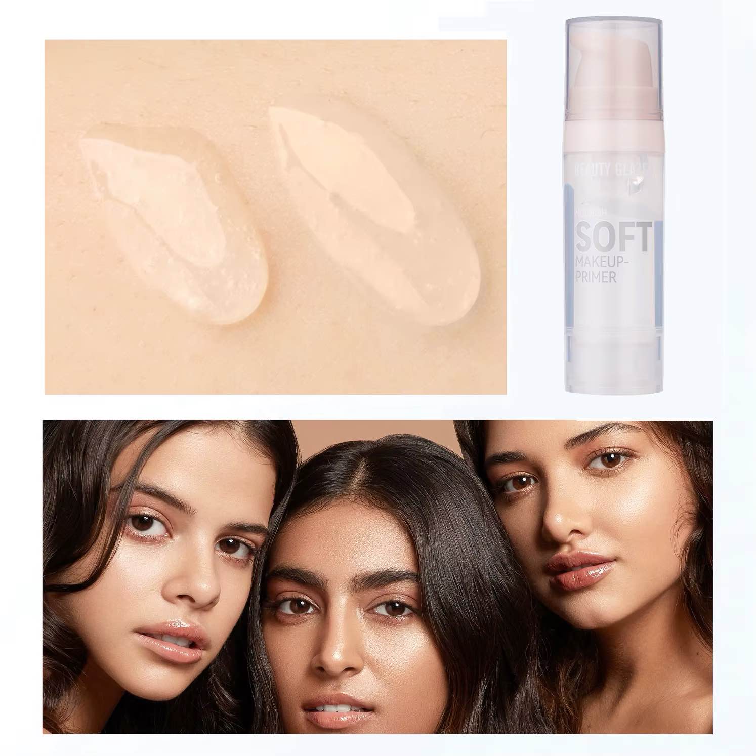 BEAUTY GLAZED Luxury Raise, Nourish, Moist Soft Make Up Primer 20g (E-2236)