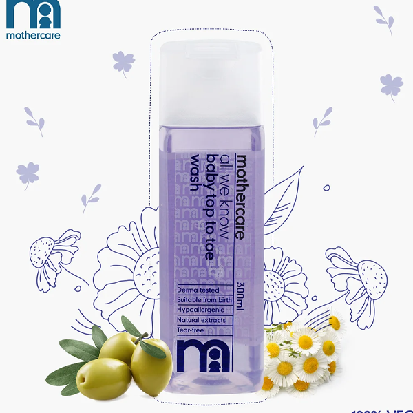 MotherCare Baby Tap to Toe Wash | 300ml (EDP-2512)