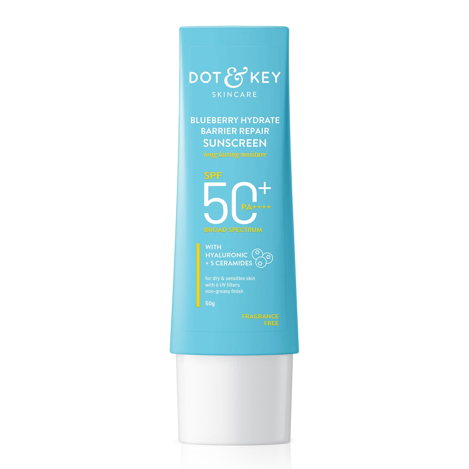 Dot & Key Blueberry Hydrate Barrier Repair Sunscreen SPF50+ PA++++ 50gm (EDP-3485)