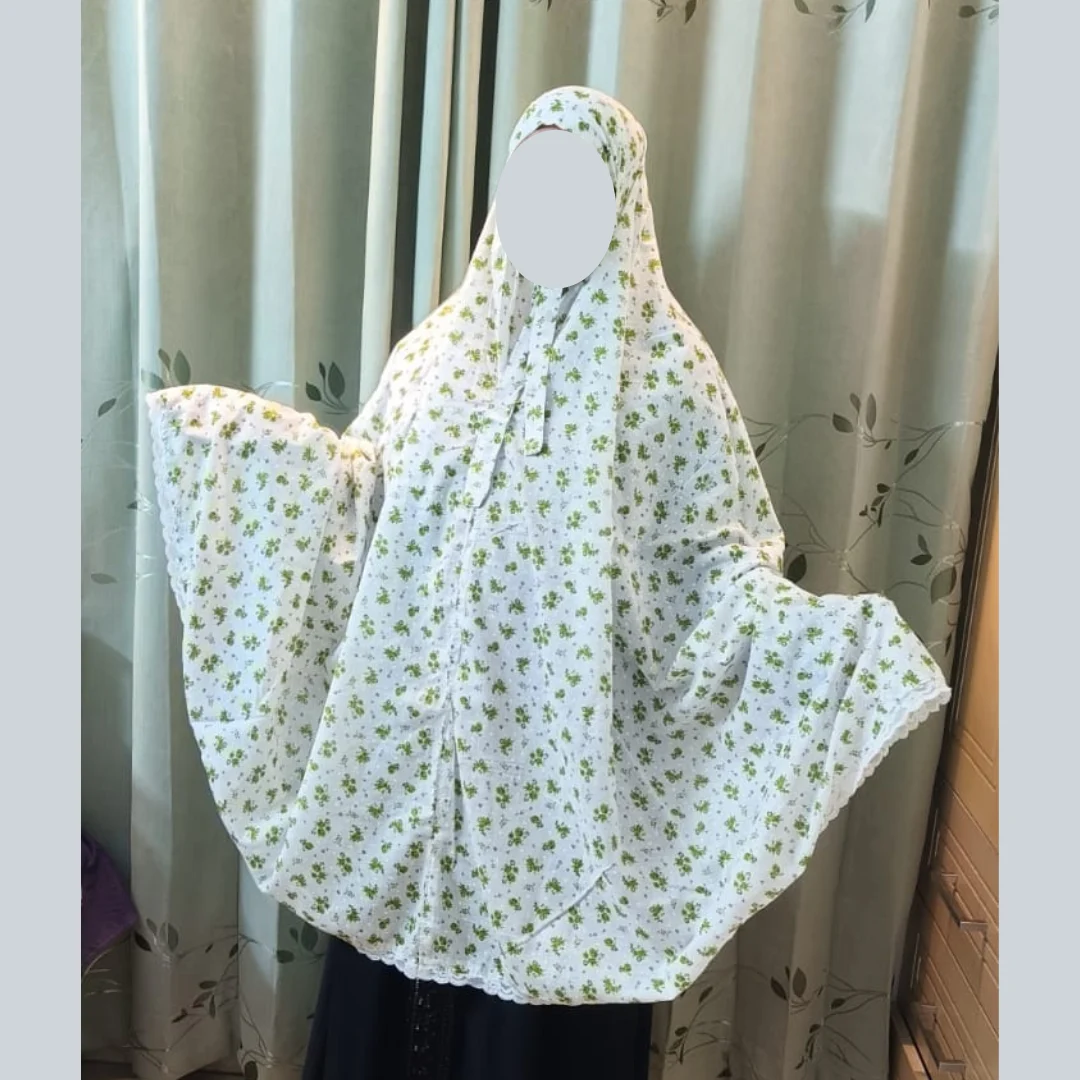 Cotton Semi Long Salat Hijab D-SH105