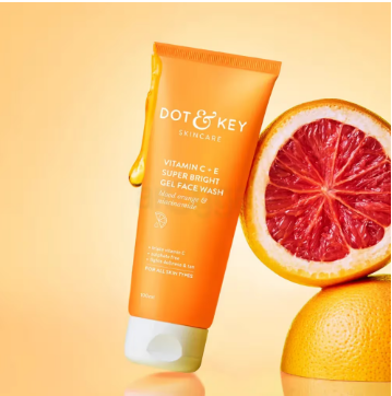 DOT & KEY Vitamin C + E Super Bright Gel Face Wash 100ml | India (EDP-3494)