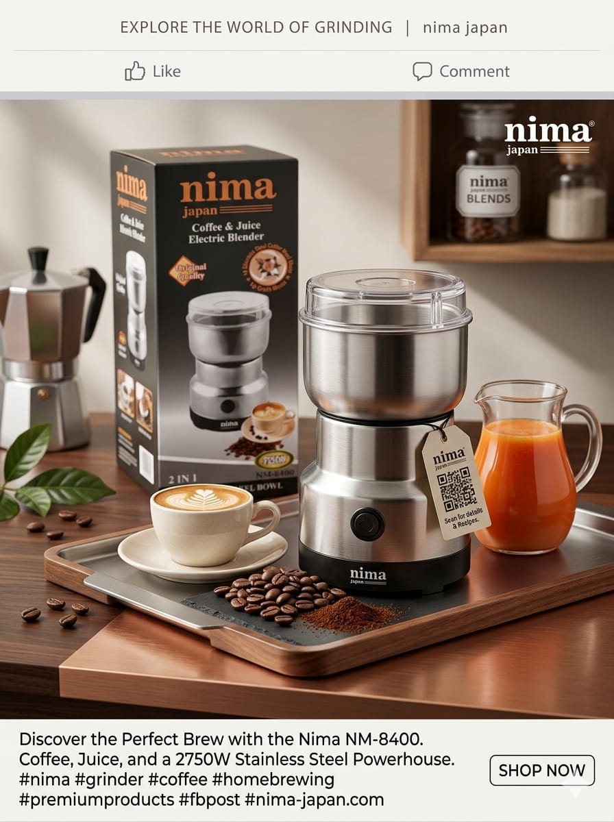 Nima 2 in 1 Electric Blender & Grinder (NM-8400 (EDP-3644)