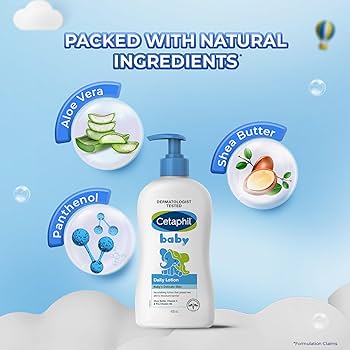 Cetaphil Baby Daily Lotion 400ml with Shea Butter Vitamin E (E-2271)