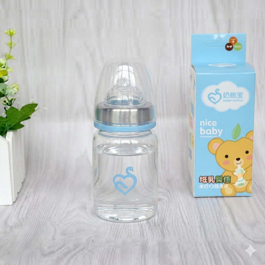 Baby Feeder Applebear Standard Caliber Glass Bottle 60ml | Multicolor Available (EDP-2224)