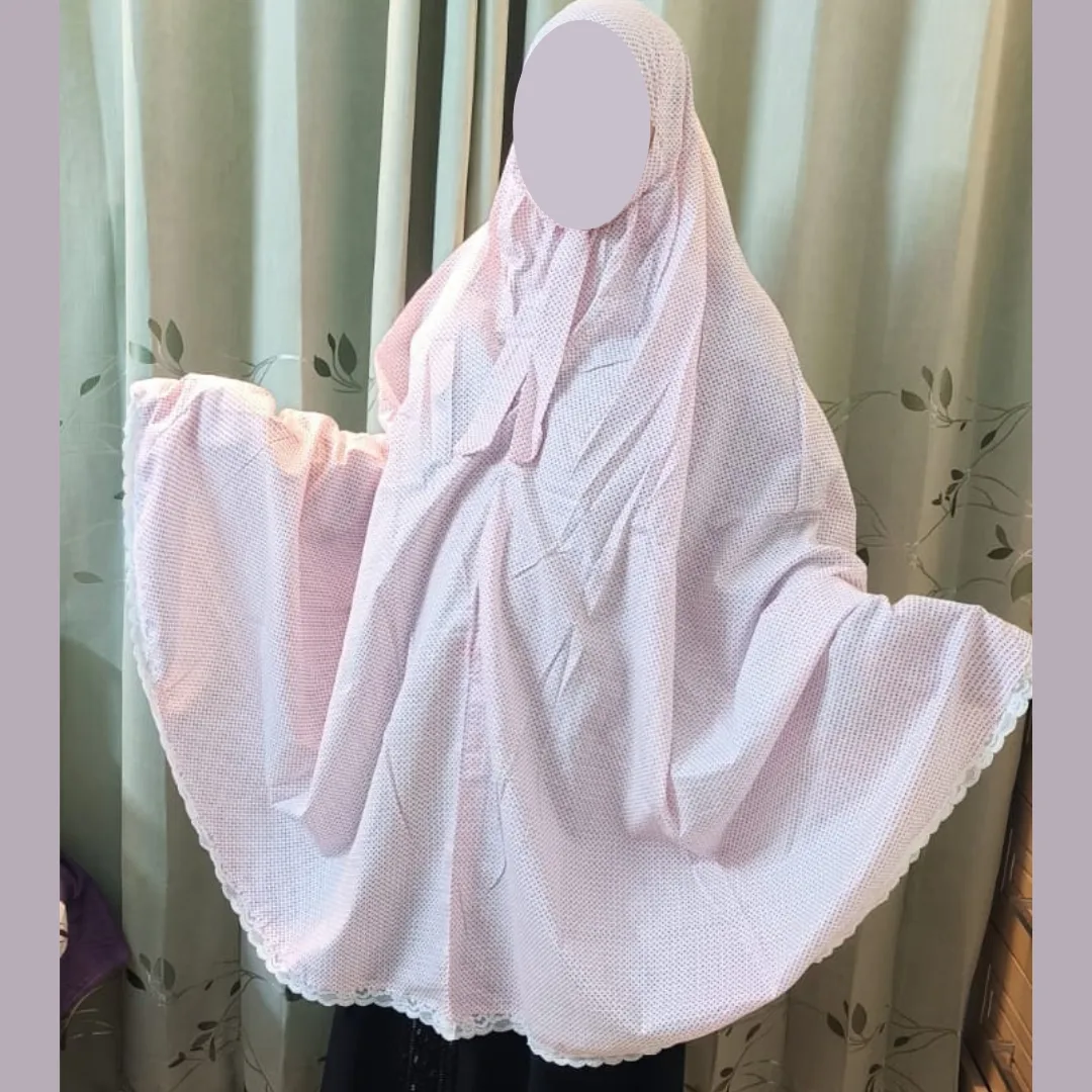Cotton Semi Long Salat Hijab D-SH106