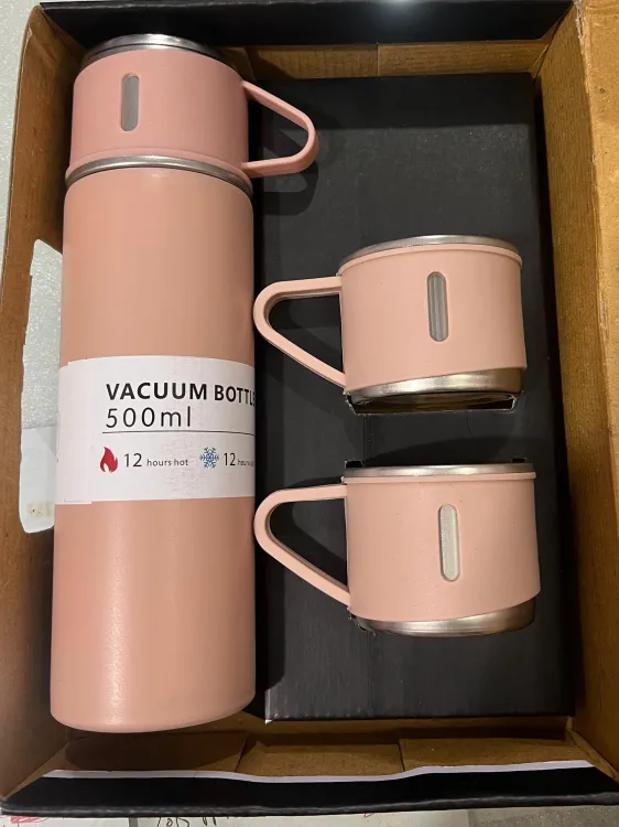 Vacuum flask stainless steel (500 ml flask) (12 hours hot and cold) ( Colour Not Selected ) (E-1898)