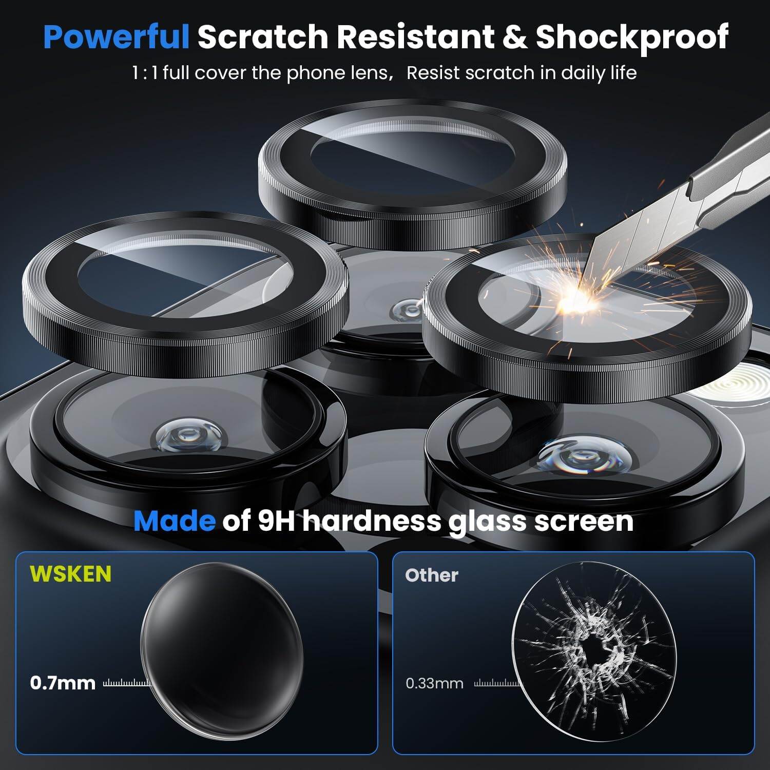 WSKEN Camera Protector for iPhone 16 Pro Max (EDP-3696)