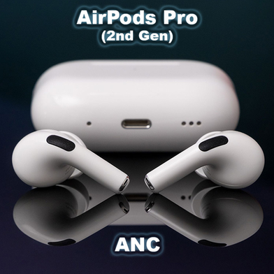 Apple Airpods Pro (2nd Generation) ANC White (100% ANC Working) (EDP-1786)