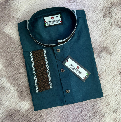 Sea Green Embroidery Punjabi (EDP-3338)