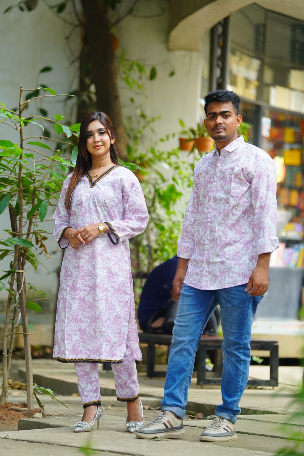 Matching Couple Dress | 2 Pcs and shirt