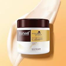 Karseell Collagen Hair Mask Maca Power 500ml Deep Repair Conditioning Argan Oil Collagen Hair Mask Essence for Dry Damaged Hair All Hair Types (EDP-2350)