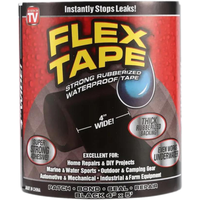Flex Tape Black Rubberized Waterproof Tape (E-3198)