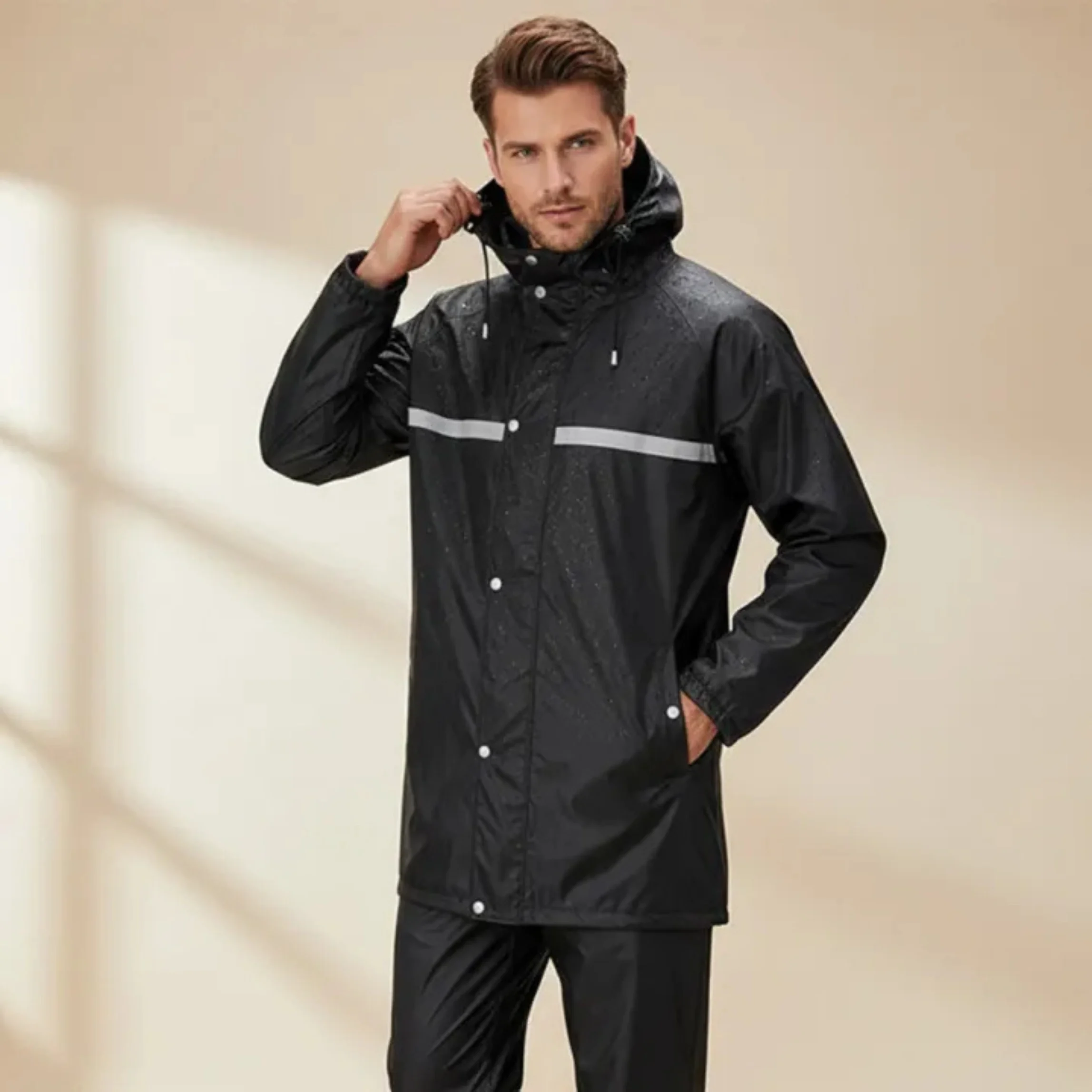 D-BMW Raincoat Heat Sealing With VIP Fabrics for Bikers (Raincoat)