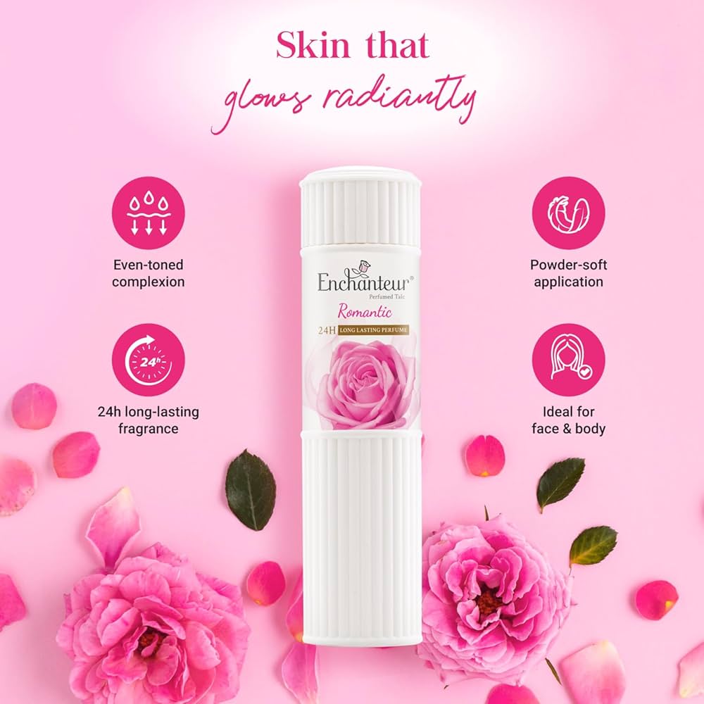 Enchanteur Perfumed Talc Powder Romantic 250g (E-2307)