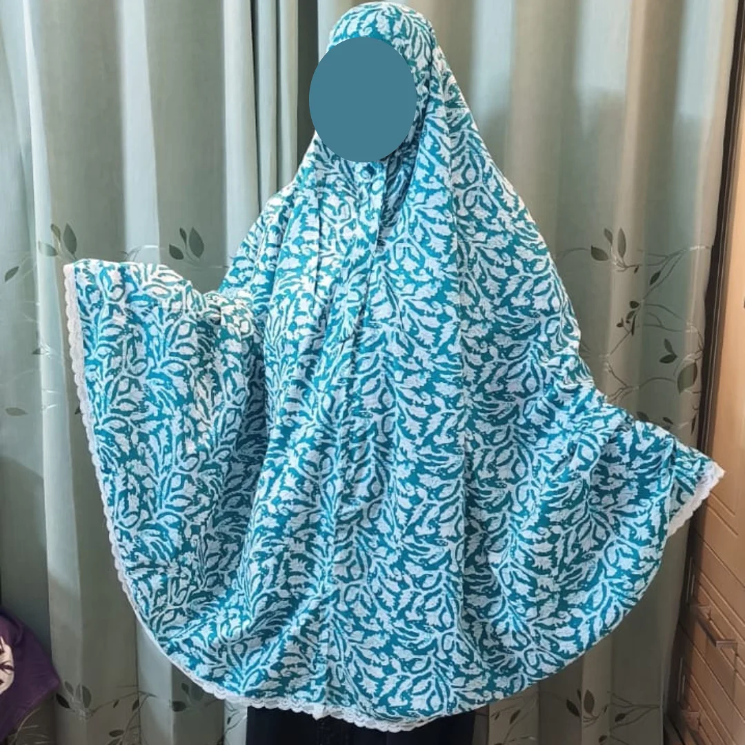 Cotton Semi Long Salat Hijab D-SH103