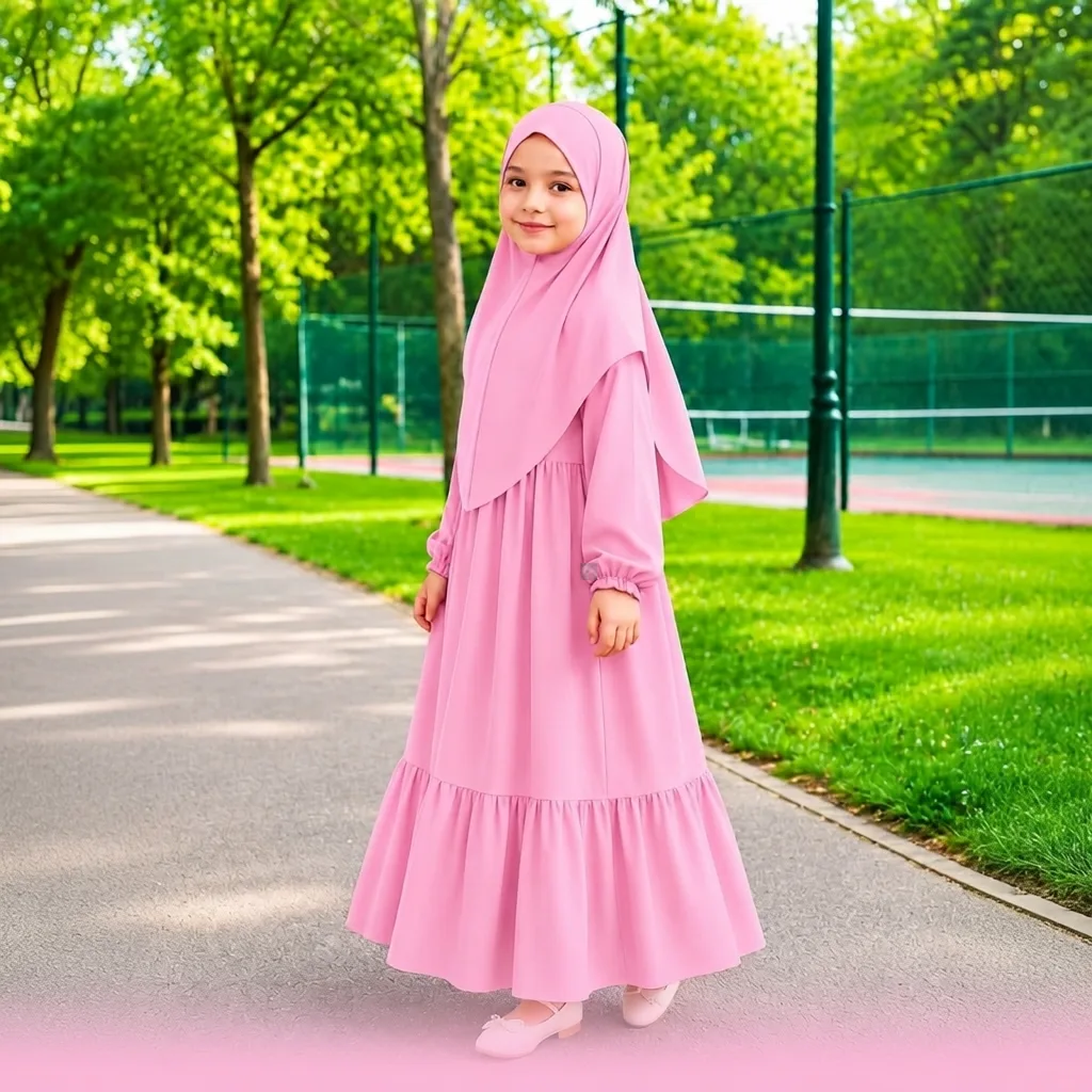 Kids Abaya Collection Borqa D-KCA105